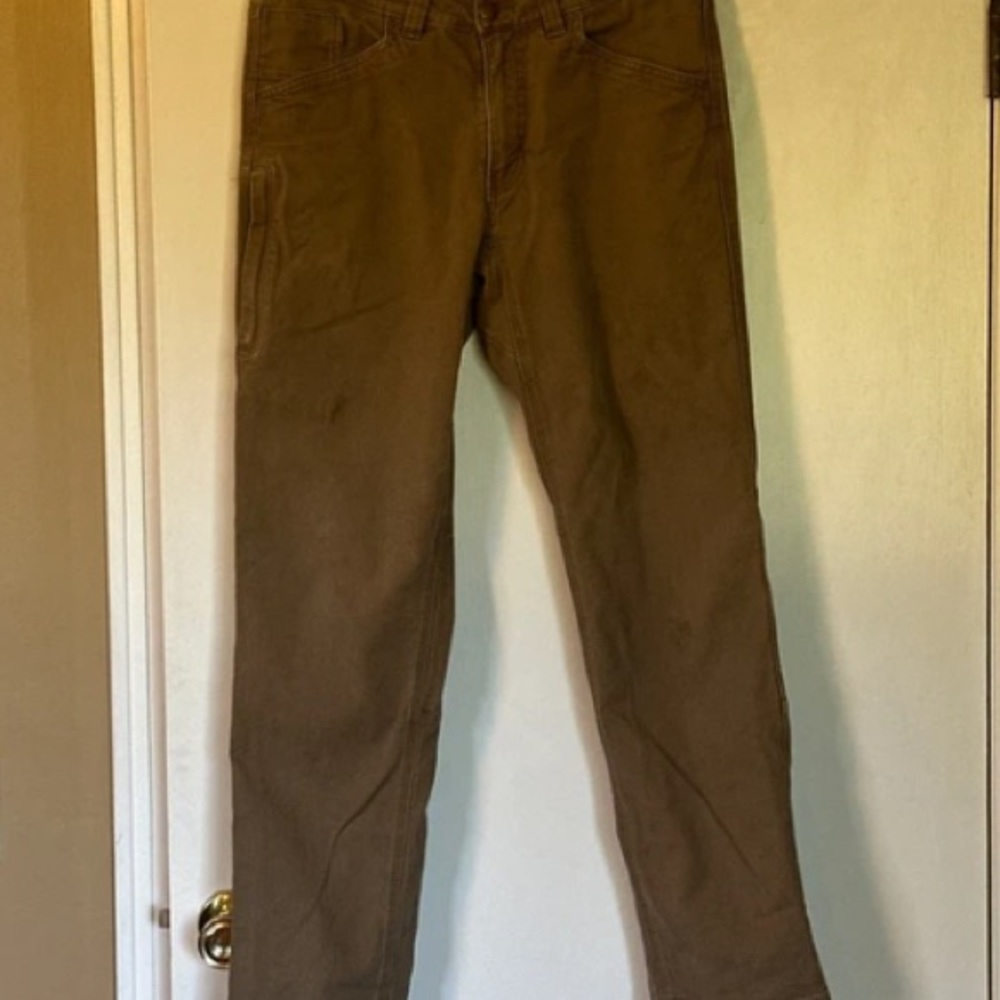 Brown Work-Style Carpenter Pants